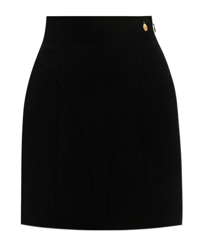 Balmain High-waisted Mini Skirt In Black