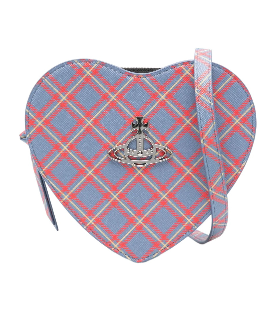 Vivienne Westwood Louise Heart Cross Body Bag In Purple