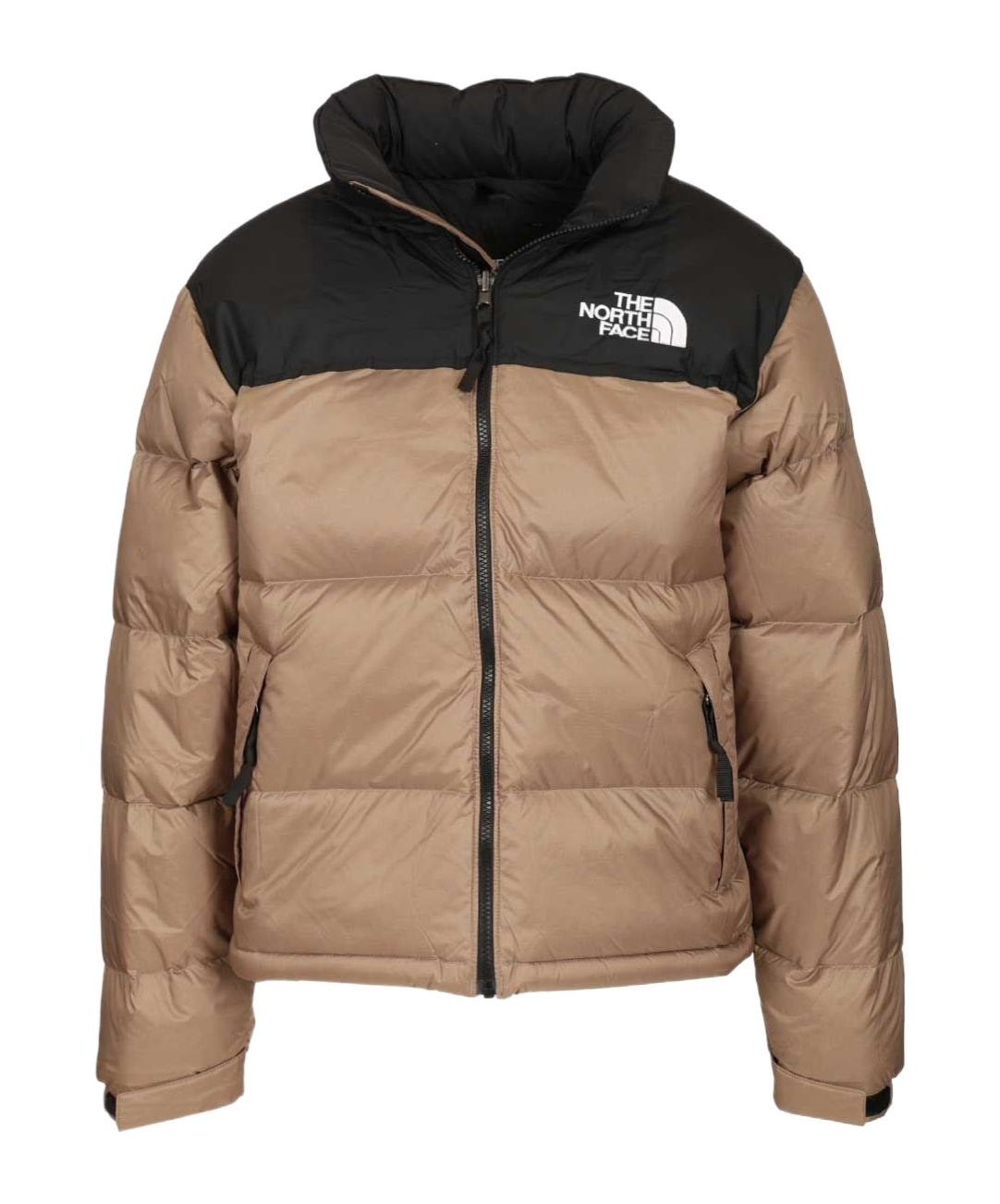 The North Face 1996 Retro Nuptse Puffer Jacket In Brown And Black In Multi