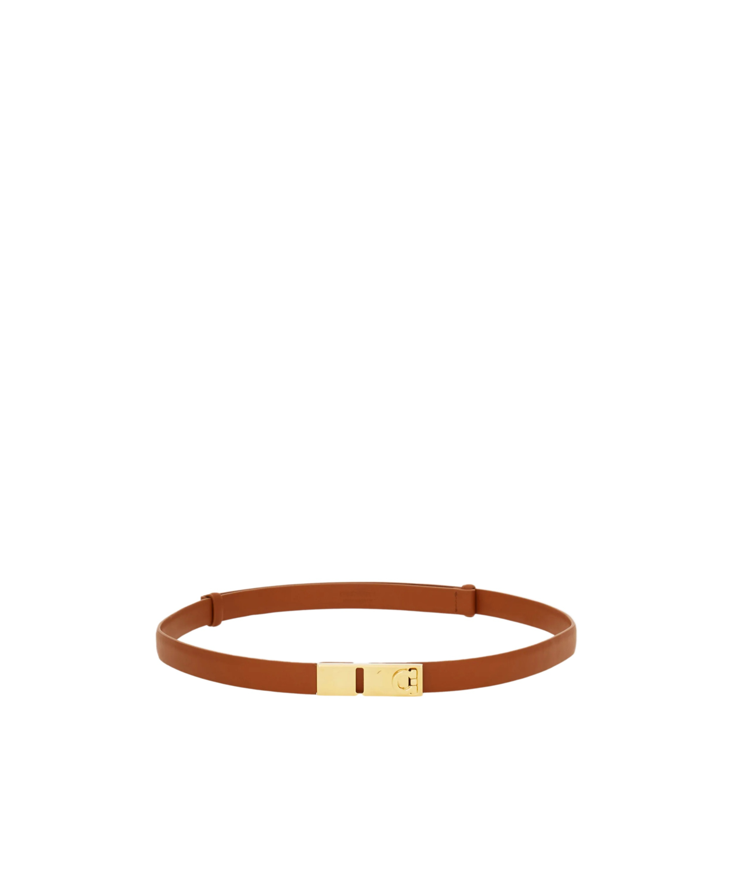 Ferragamo Adjustable Waist Belt In Brown