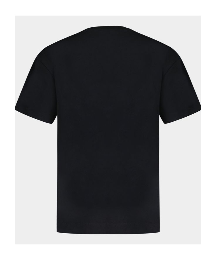 Simone Rocha Carnation Print T Shirt - Jersey - Black In Black
