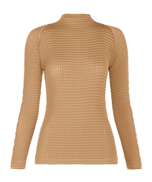 Issey Miyake Long-sleeved Blouse In Nude