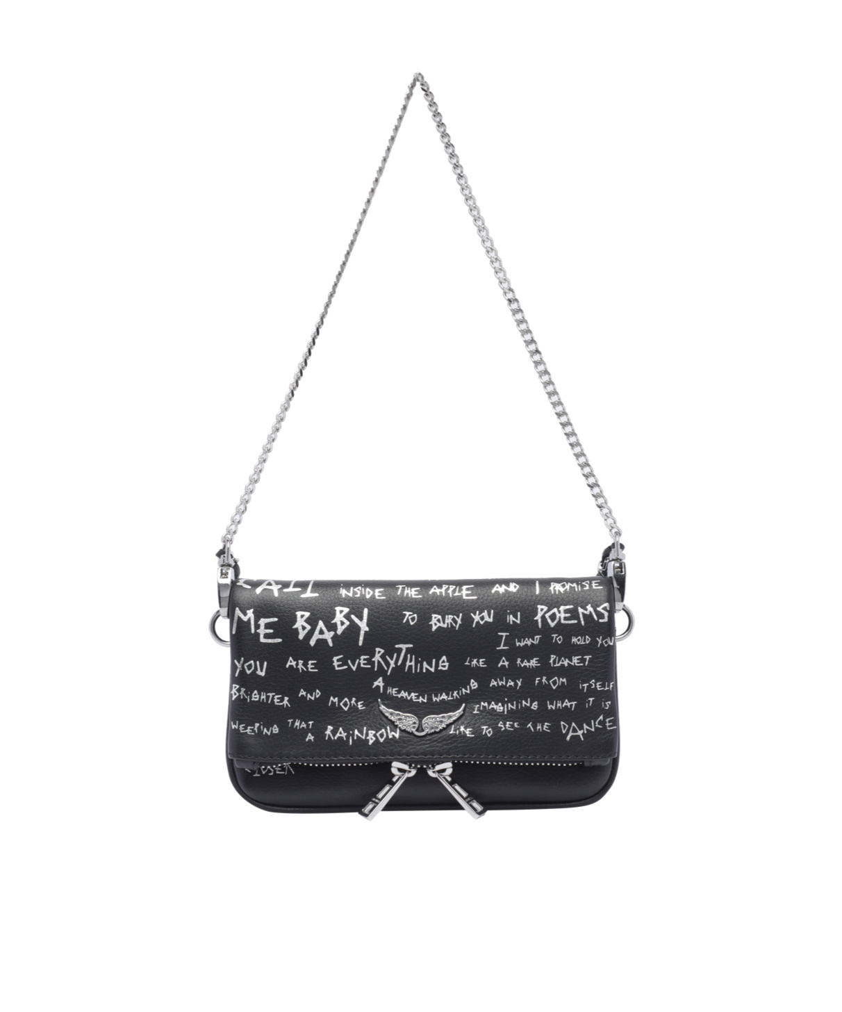 Shop Zadig & Voltaire Zadig Voltaire Rock Nano Clutch Bag In Black