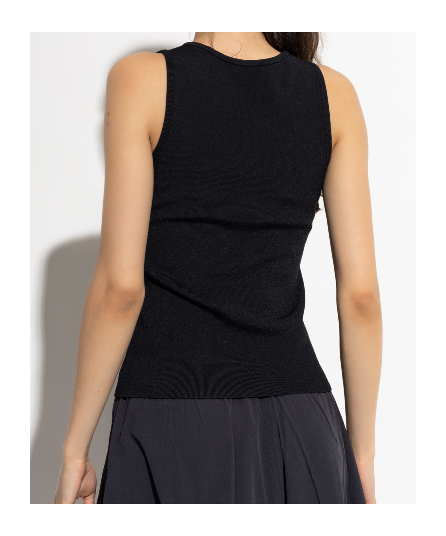 Balenciaga Women Logo Tank Top In Black