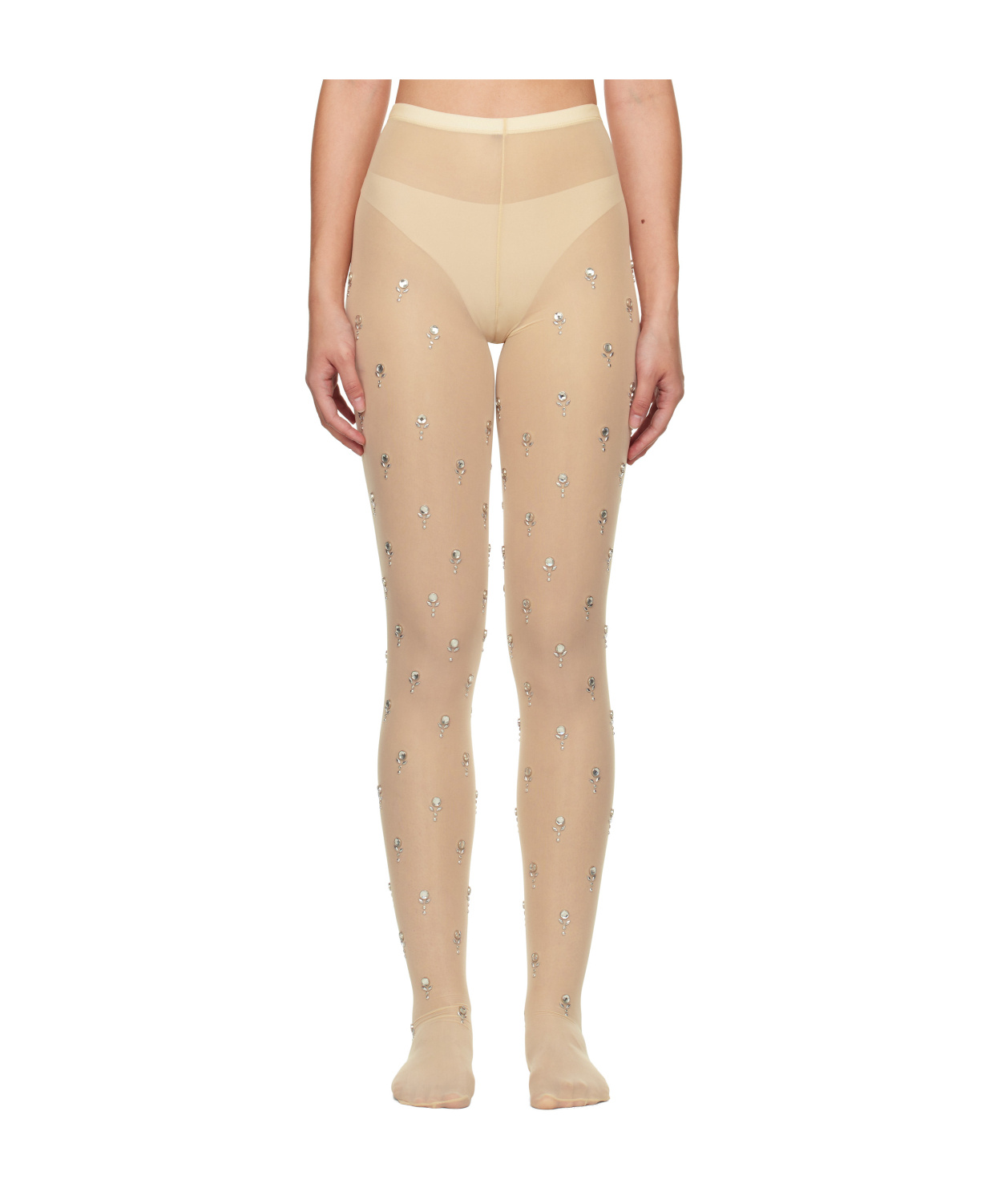 Rabanne Embroidered Jersey Thights