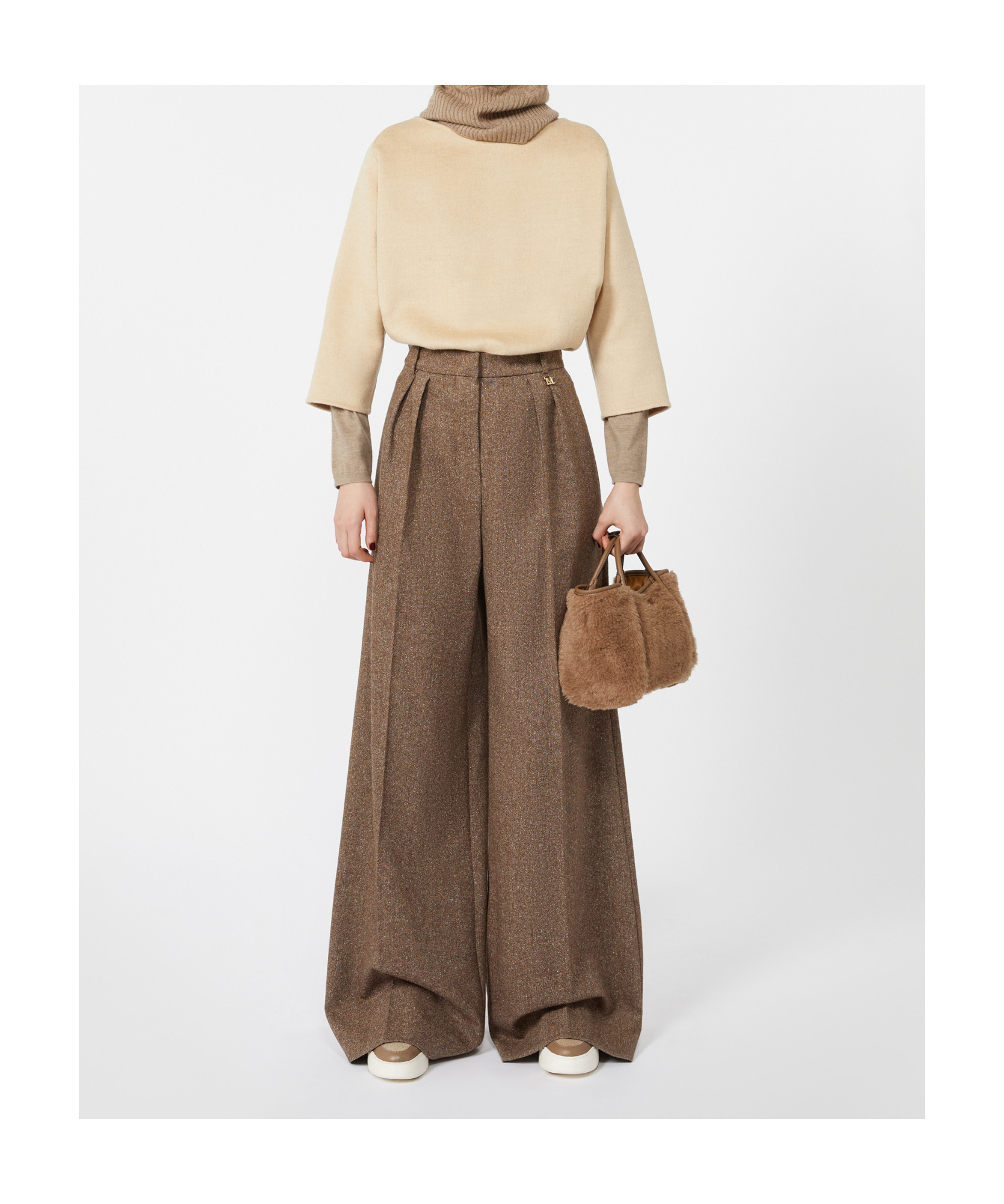 Max Mara Marine Shoulder Bag In Brown