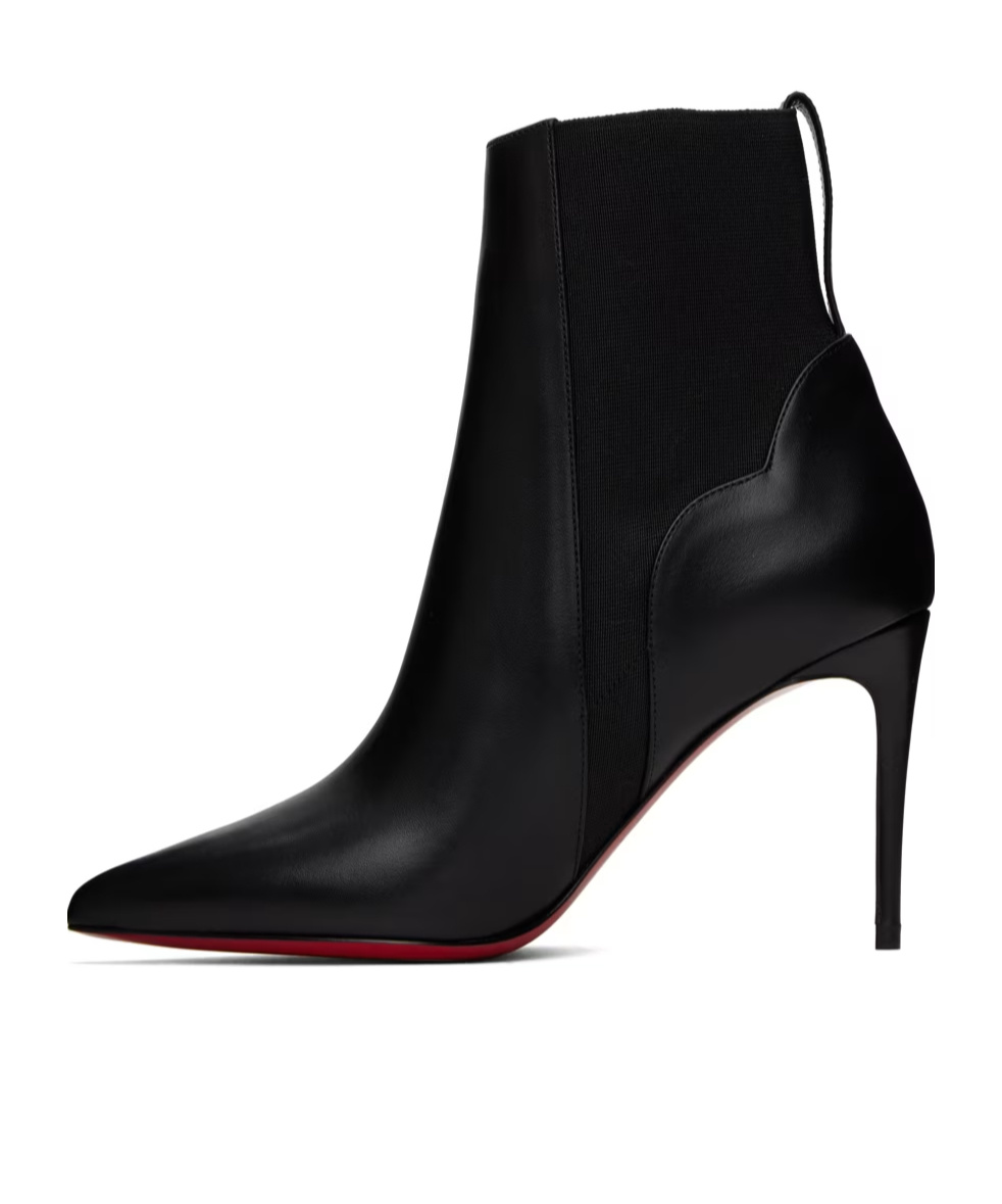 Christian Louboutin Chelsea Chick Short Boots In Black