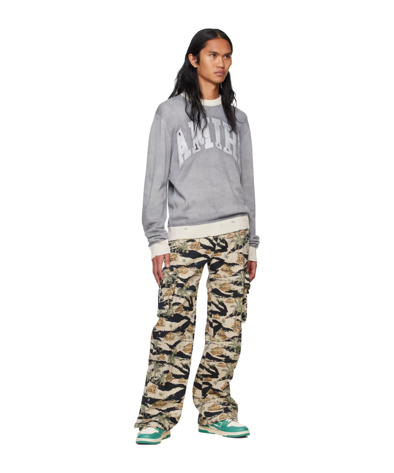 Amiri Pattern Work Casual Pants In Multicolor