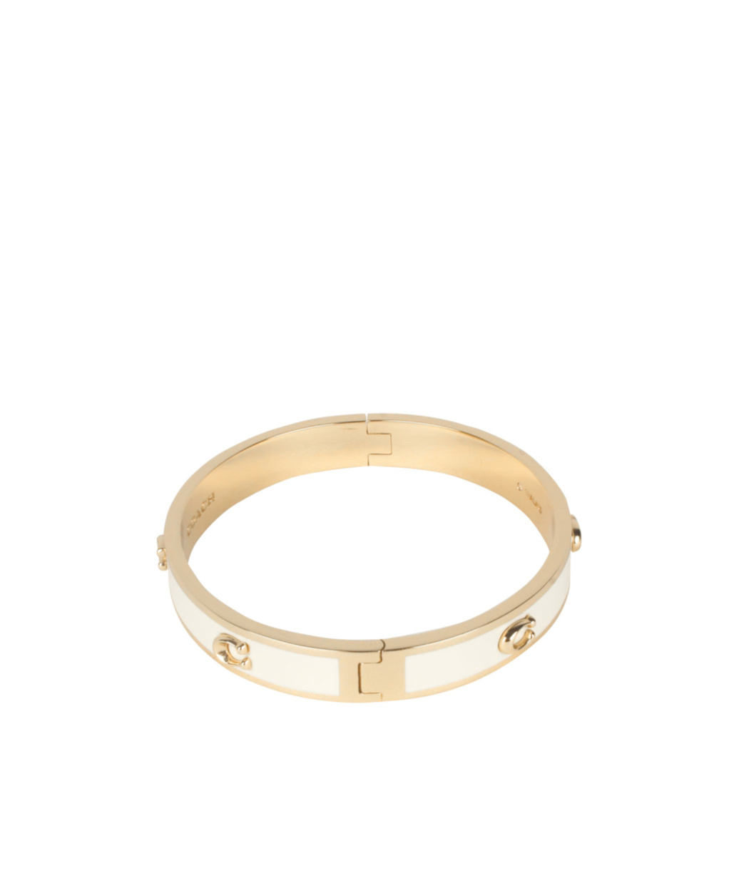 Coach Hinged Bracelet In Yellow