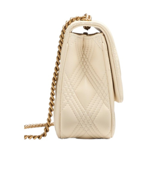 Valentino Quiltie 67 Medium Shoulder Bag In Quilted Nappa Leather In Nude