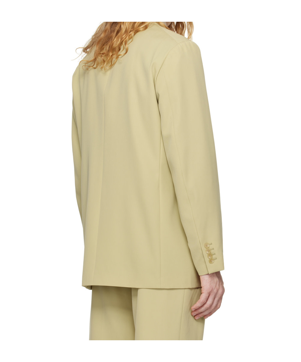 Auralee Khaki Light Wool Max Gabardine Blazer In Nude
