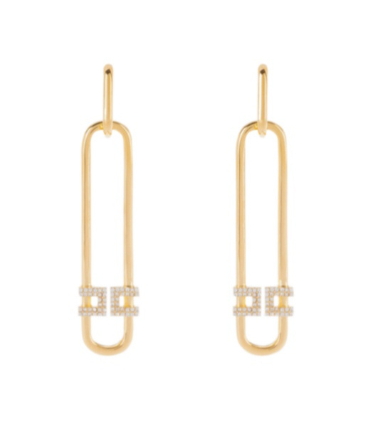 ELISABETTA FRANCHI RHINESTONE EARRINGS
