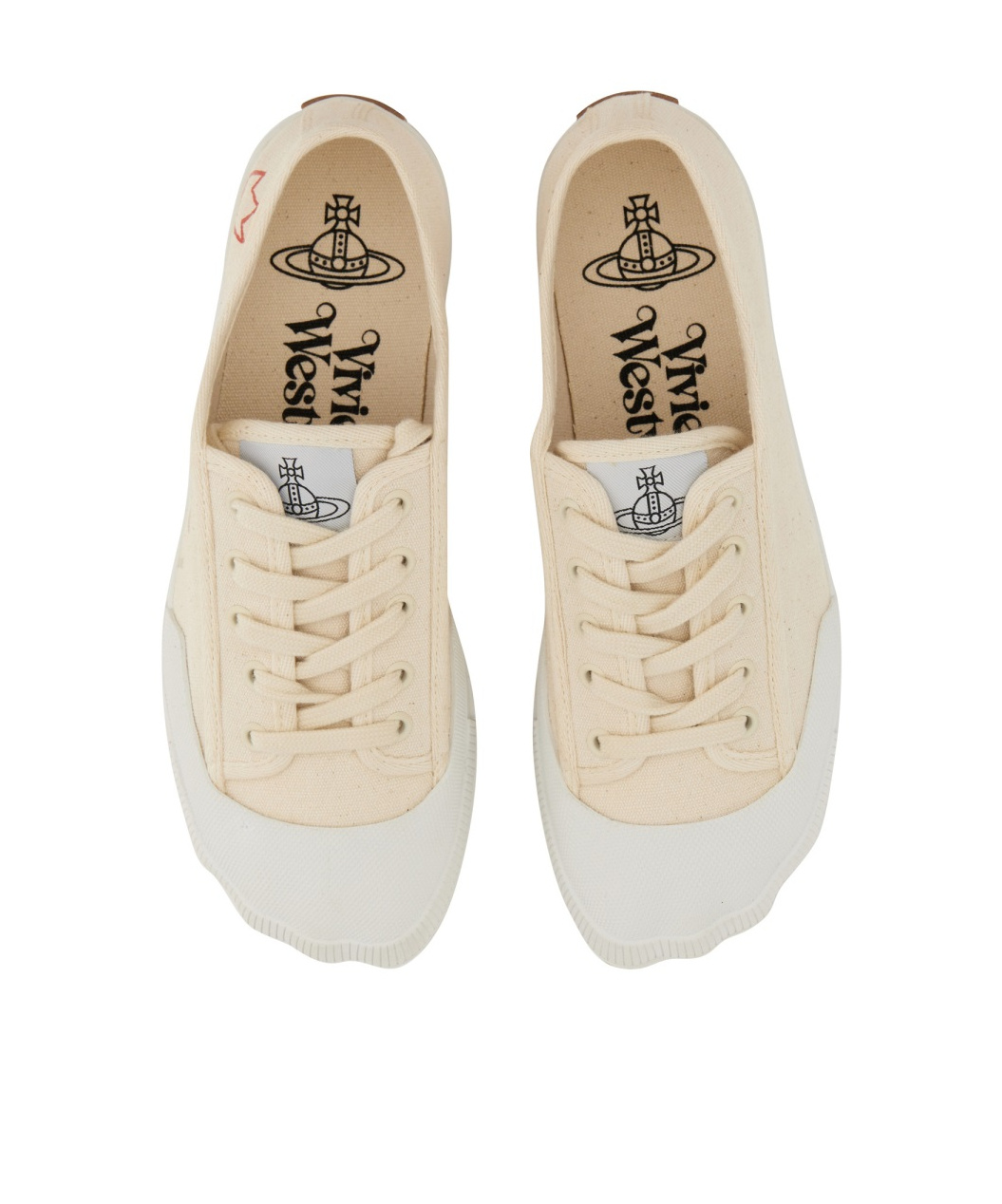 Vivienne Westwood Logo-print Low-top Sneakers In Nude