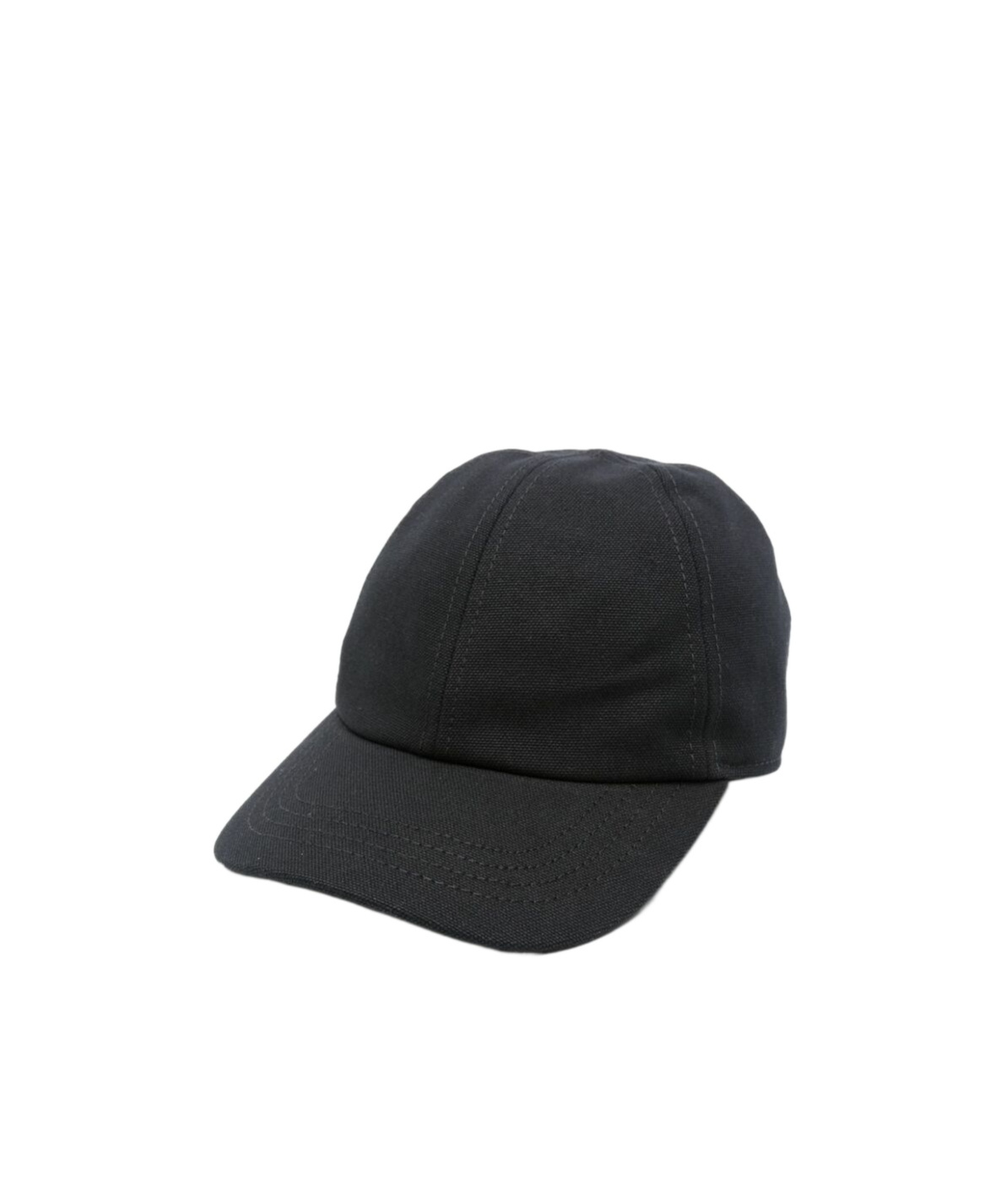 Attico Embroidered-logo Canvas Cap In Black
