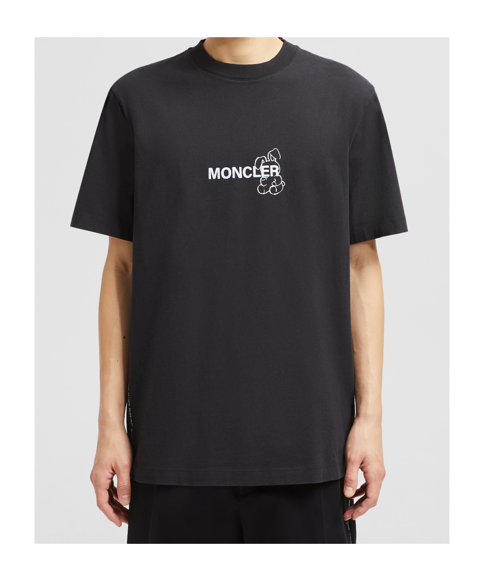 Moncler X Frgmt Logo Cartoon T-shirt In Black