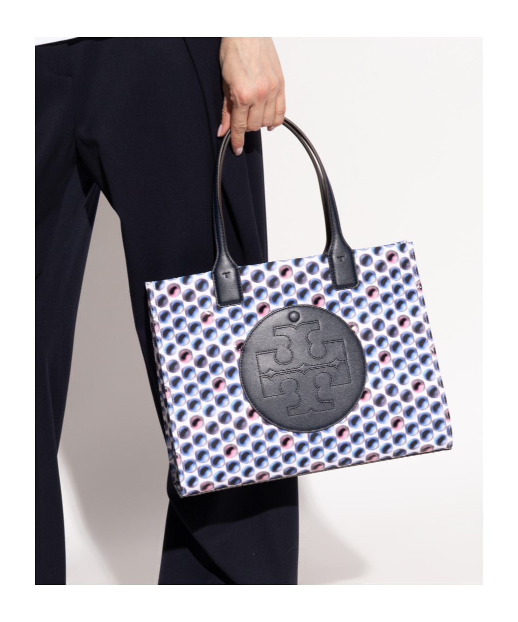 Tory Burch Ella Small Shopping Bag In Blue