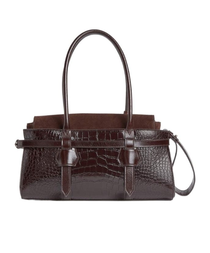 Dsquared2 Logo Stamp Twin Shoulder Bag In Brown