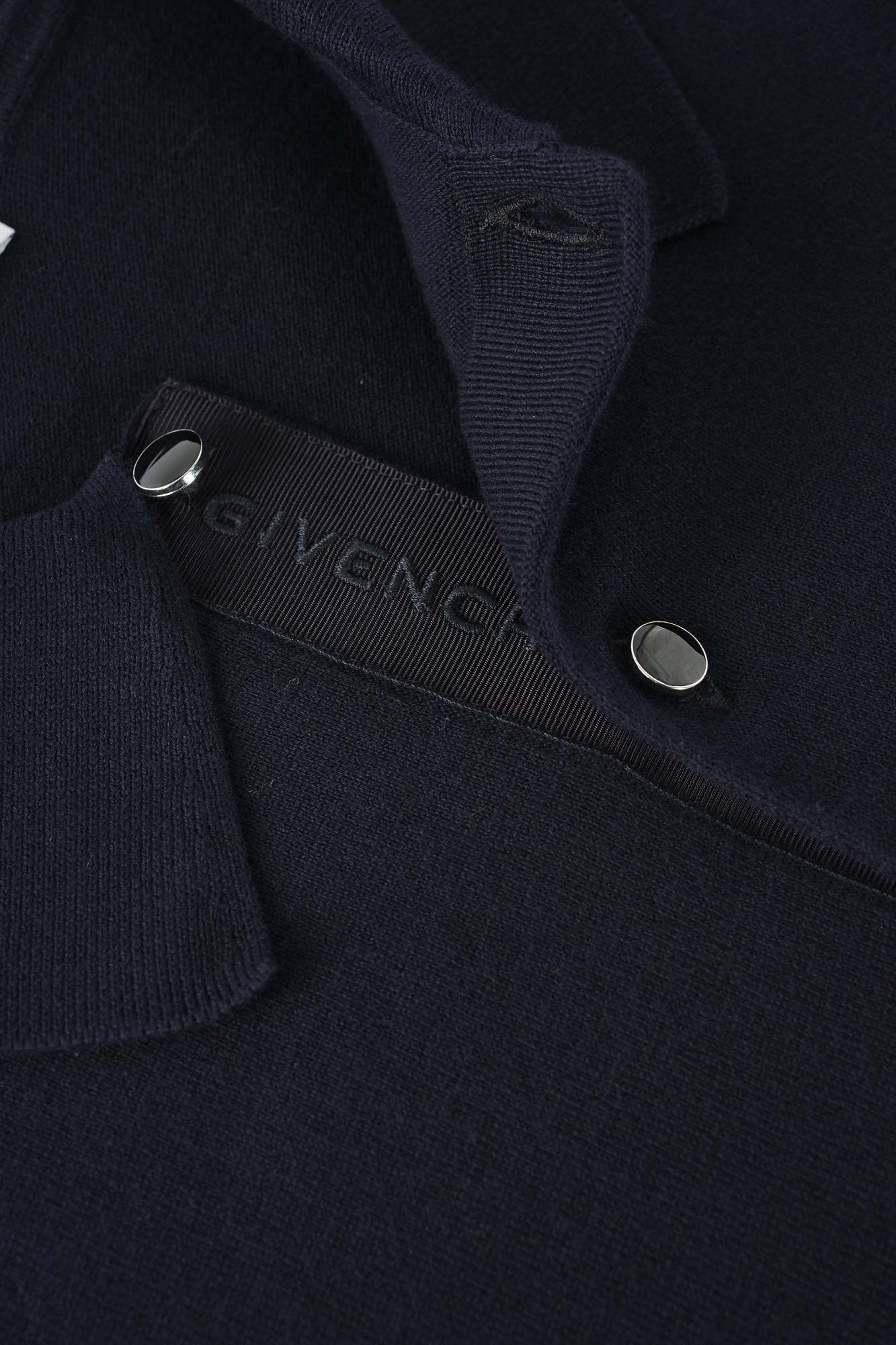 Givenchy Knit Short-sleeve Polo Shirt In Blue
