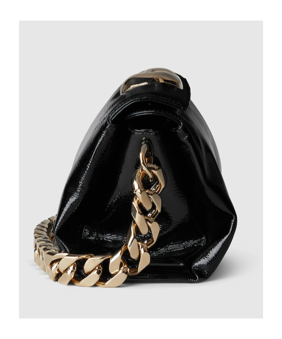 Gucci Small Double G Shoulder Bag In Black