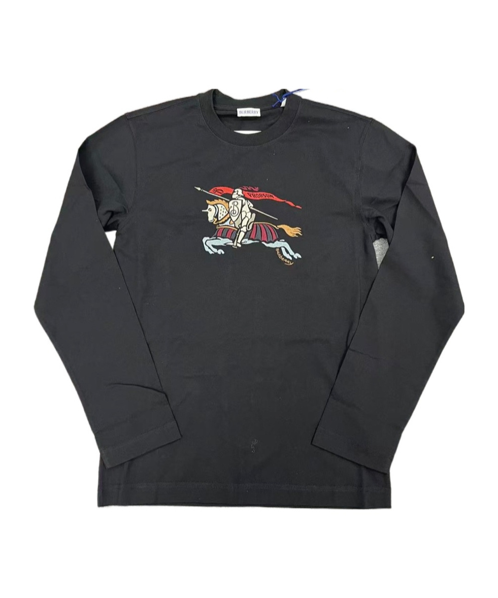 Burberry Long-sleeved Sweater In Gray