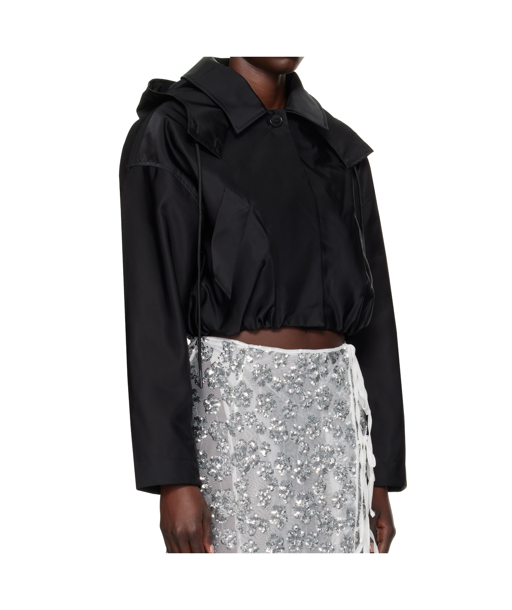 Cecilie�bahnsen Long Sleeve Casual Jacket In Black