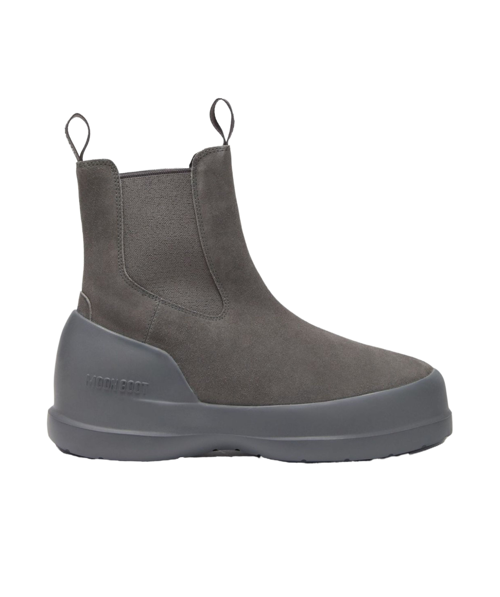 Moon Boot Luna Logo-print Boots In Gray