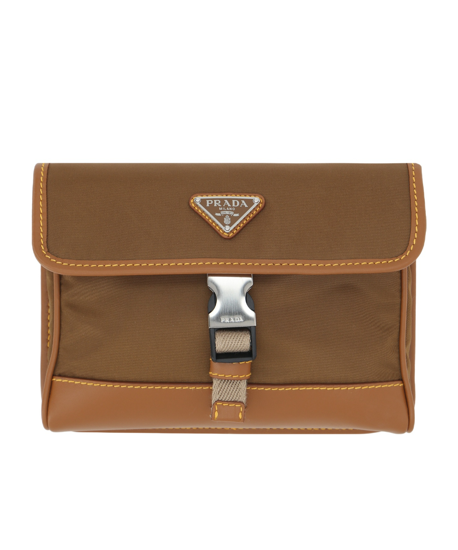 PRADA ENAMEL TRIANGLE-LOGO PHONE CASE