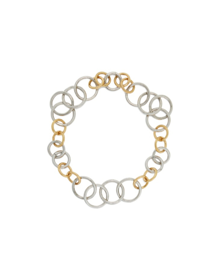 Jil Sander Two-tone Chain Necklace In Gold