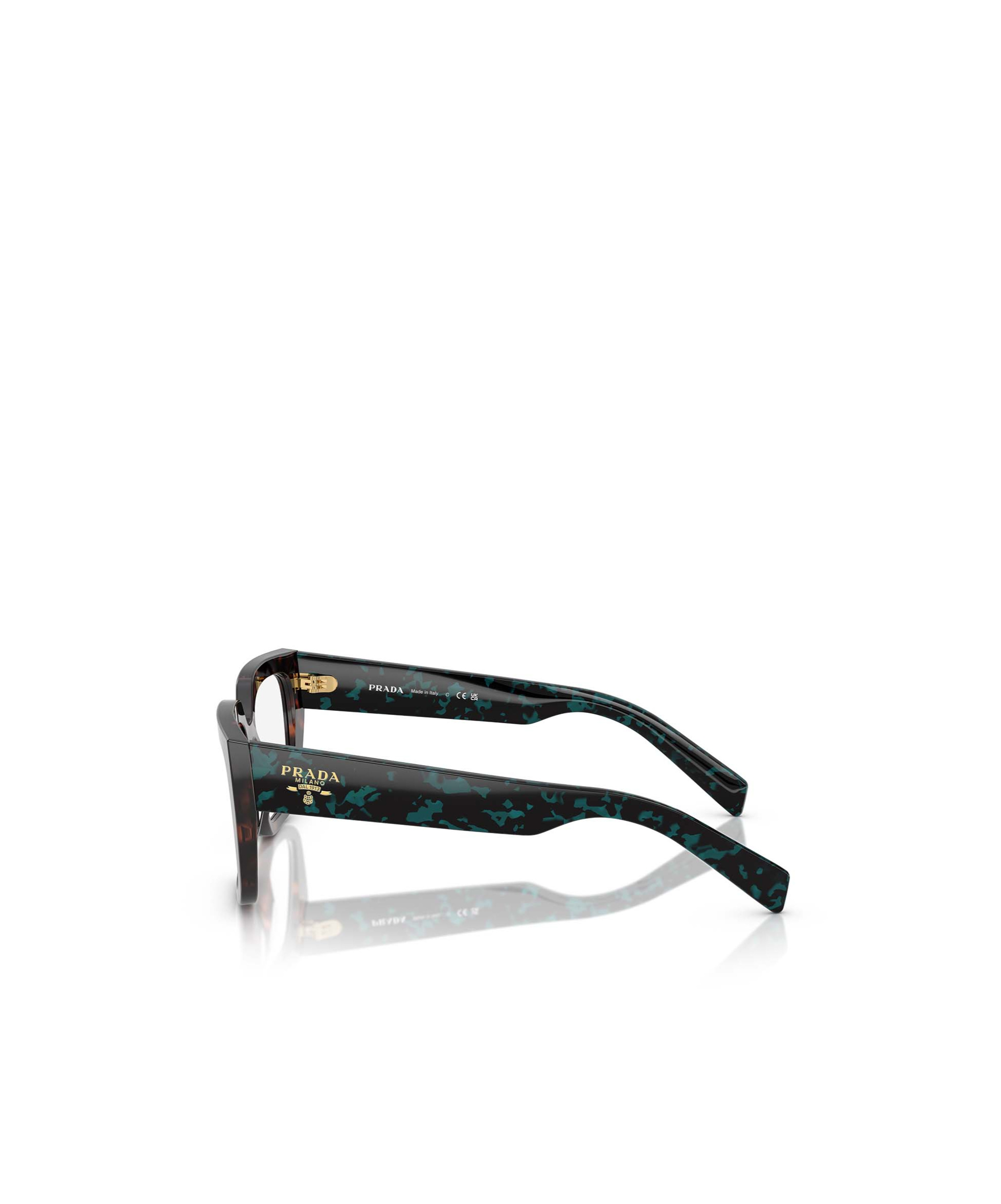 Prada Eyewear Square Frame Glasses In Black