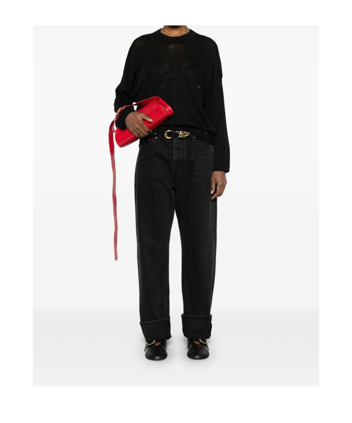 Brunello Cucinelli Sequin-embellished Sweater In Black