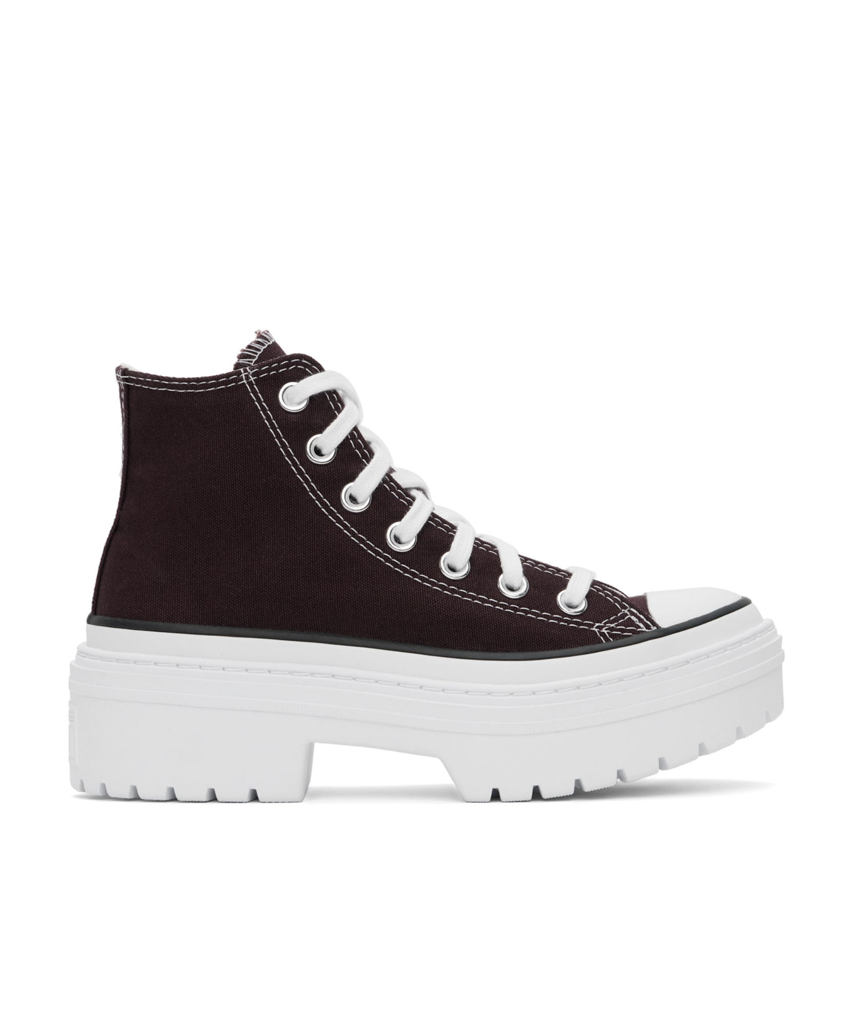 Converse Black Chuck Taylor All Star Lugged Platform Sneakers In White