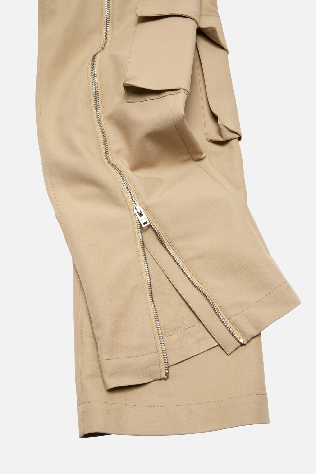 Acne Studios Zip-detail Cargo Trousers In Neutral