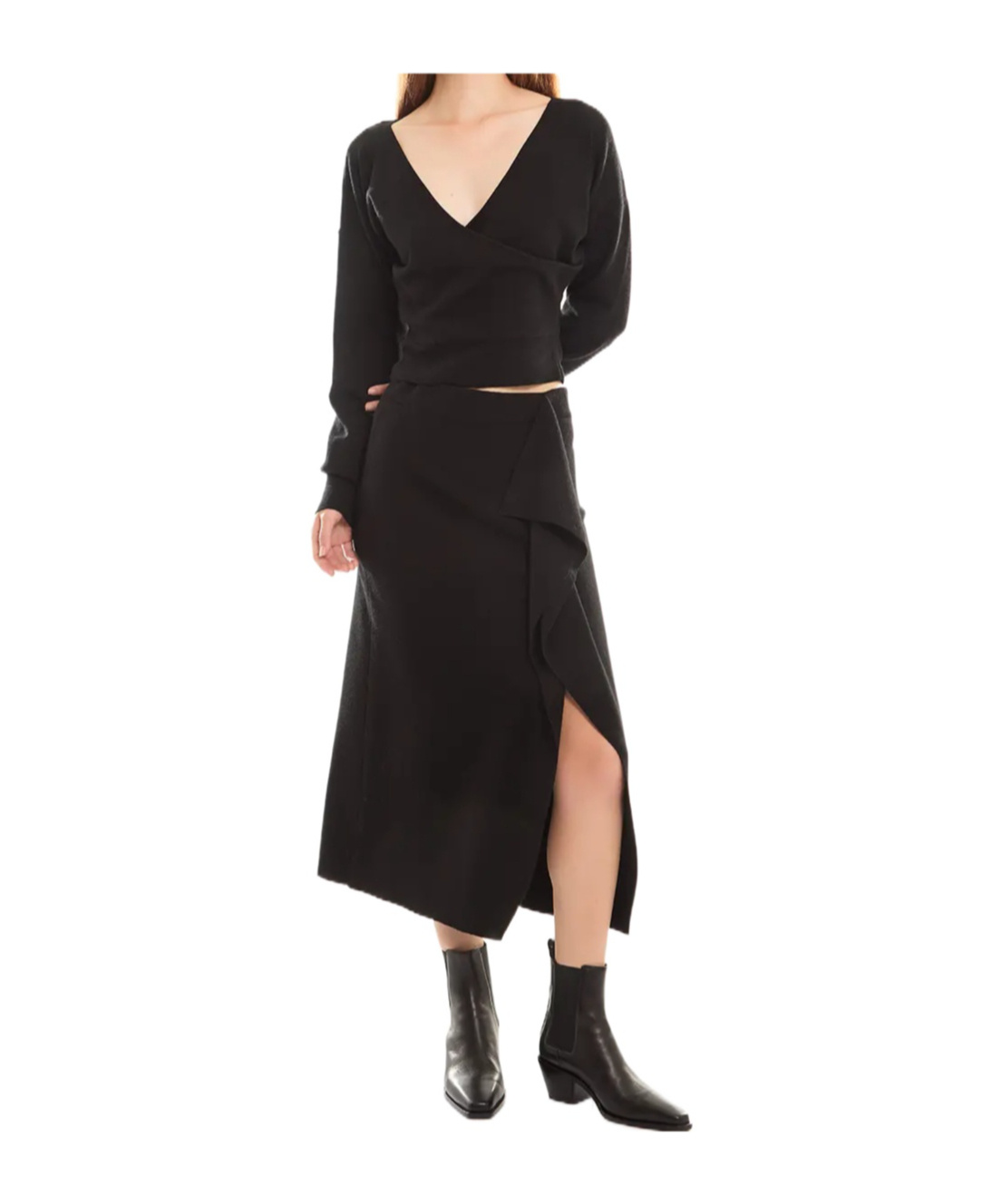P.a.r.o.s.h Lime Top In Black