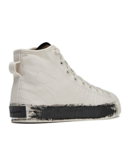 Shop Y-3 Nizza Hi Sneakers In Gray