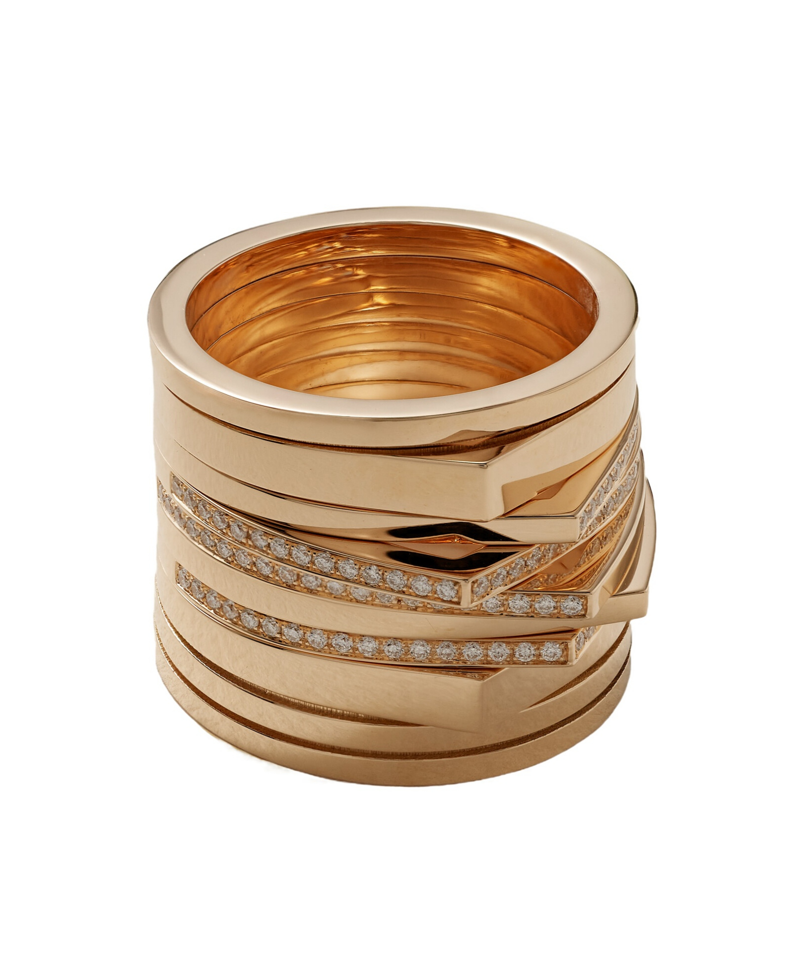 Repossi Rose Gold Diamond Ring