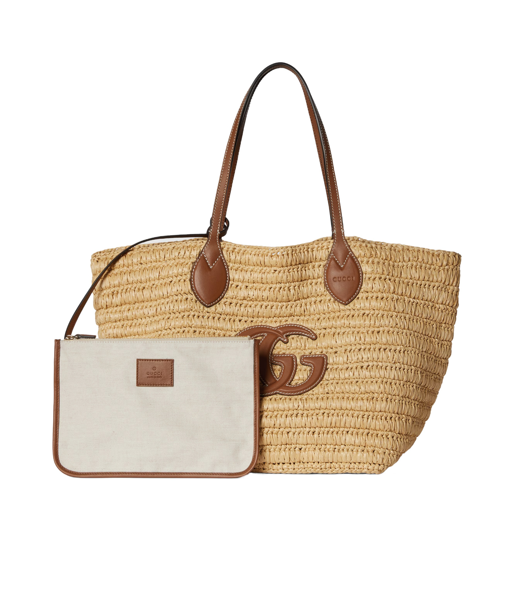 Gucci Woven Medium Tote Bag