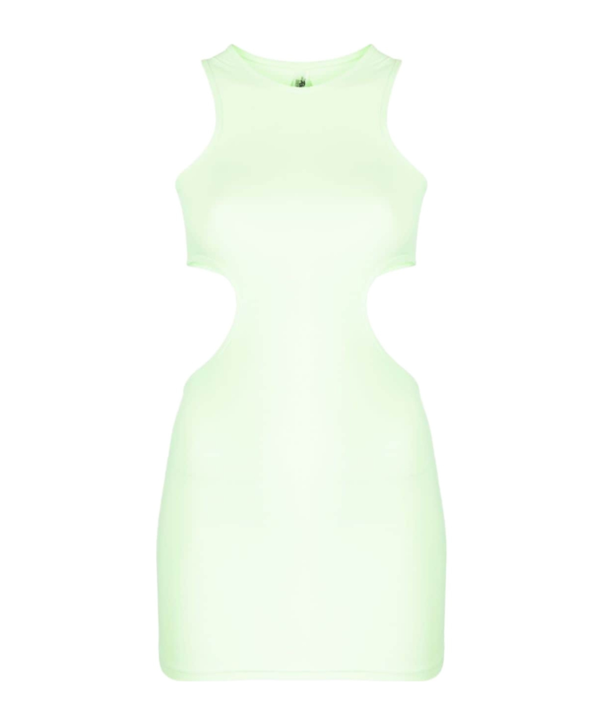 Reina Olga Sleeveless Bodycon Minidress With Cut-out In Green