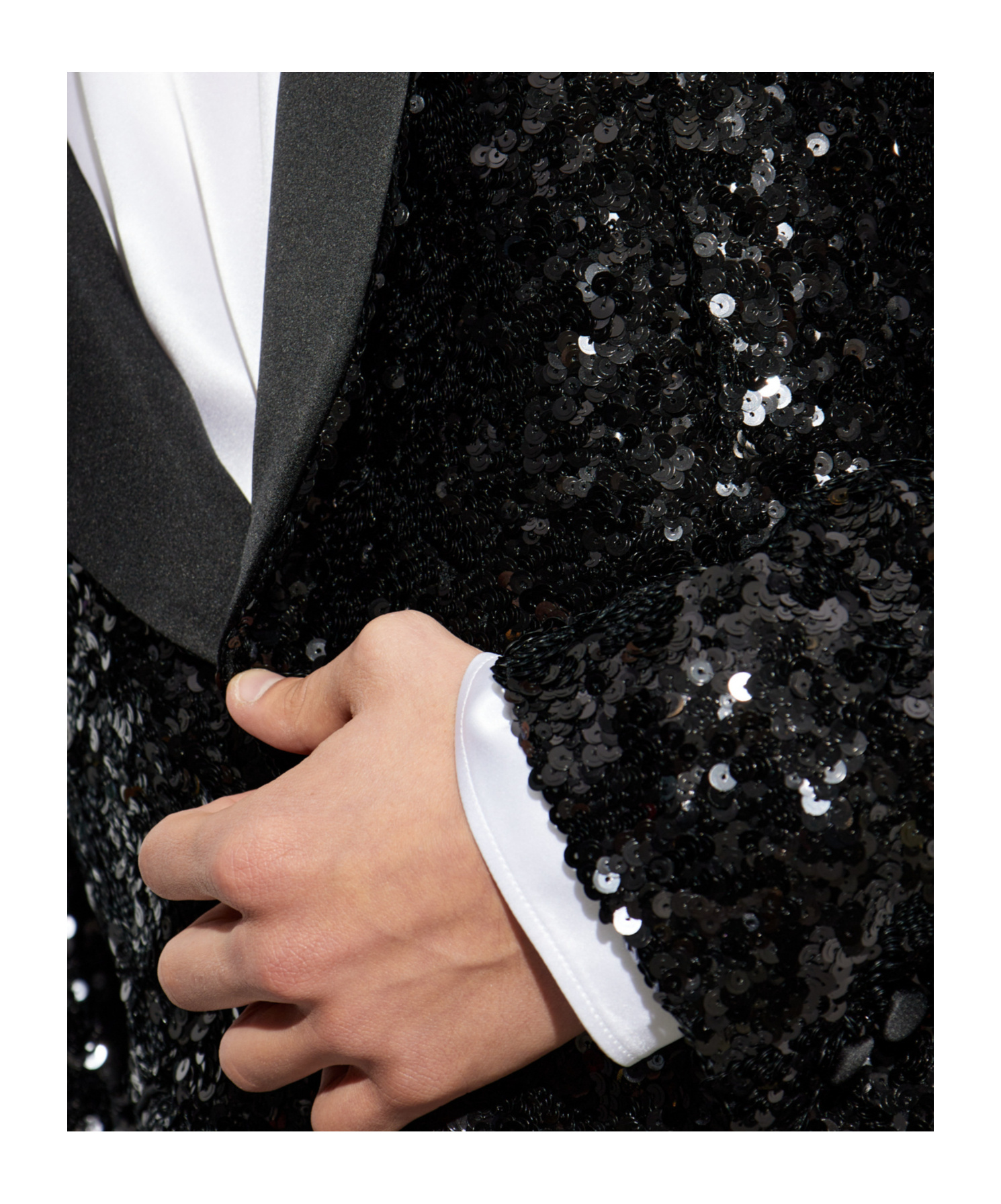Dolce & Gabbana Sequin Embellished Single-breasted Blazer In Black