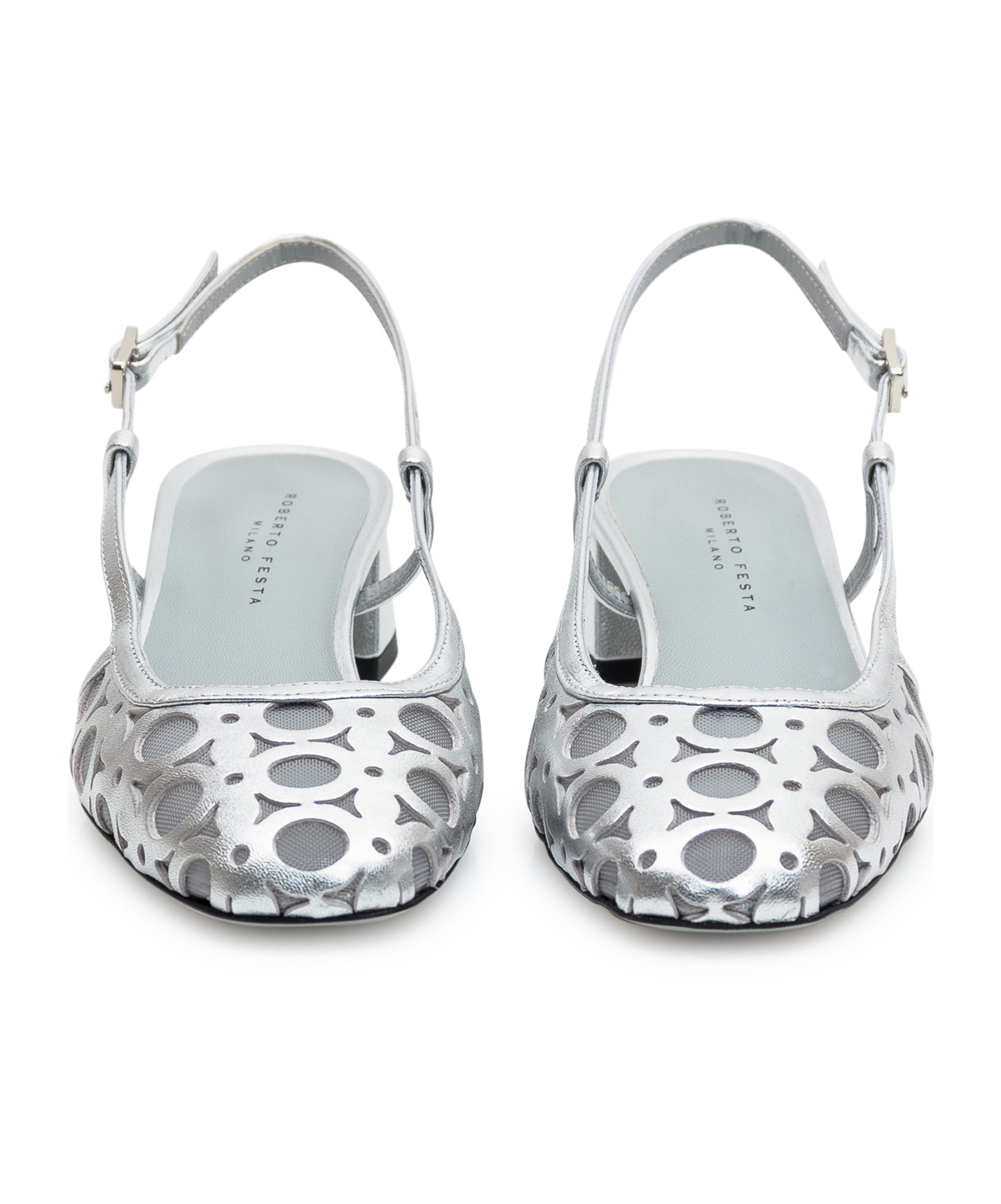 Roberto Festa Dilly Slingback Sandals In Gray