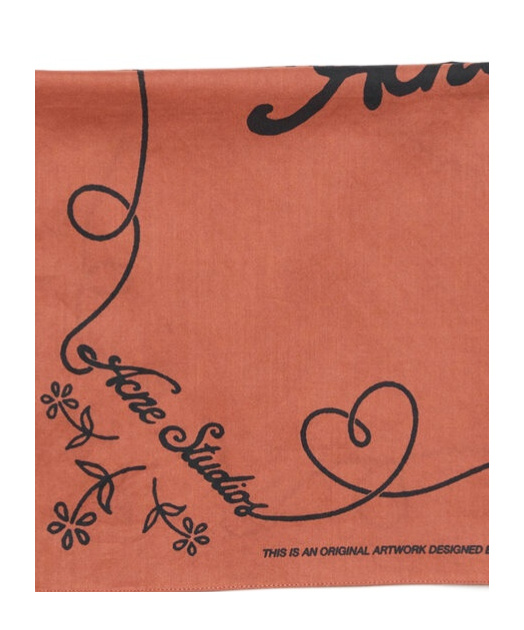 Shop Acne Studios Logo-print Scarf In Black