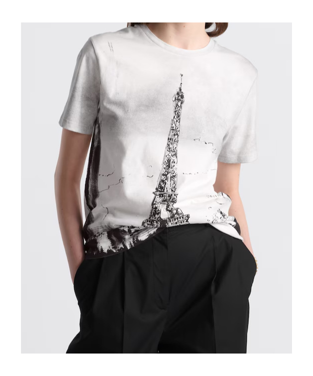 Shop Dior T-shirt In White