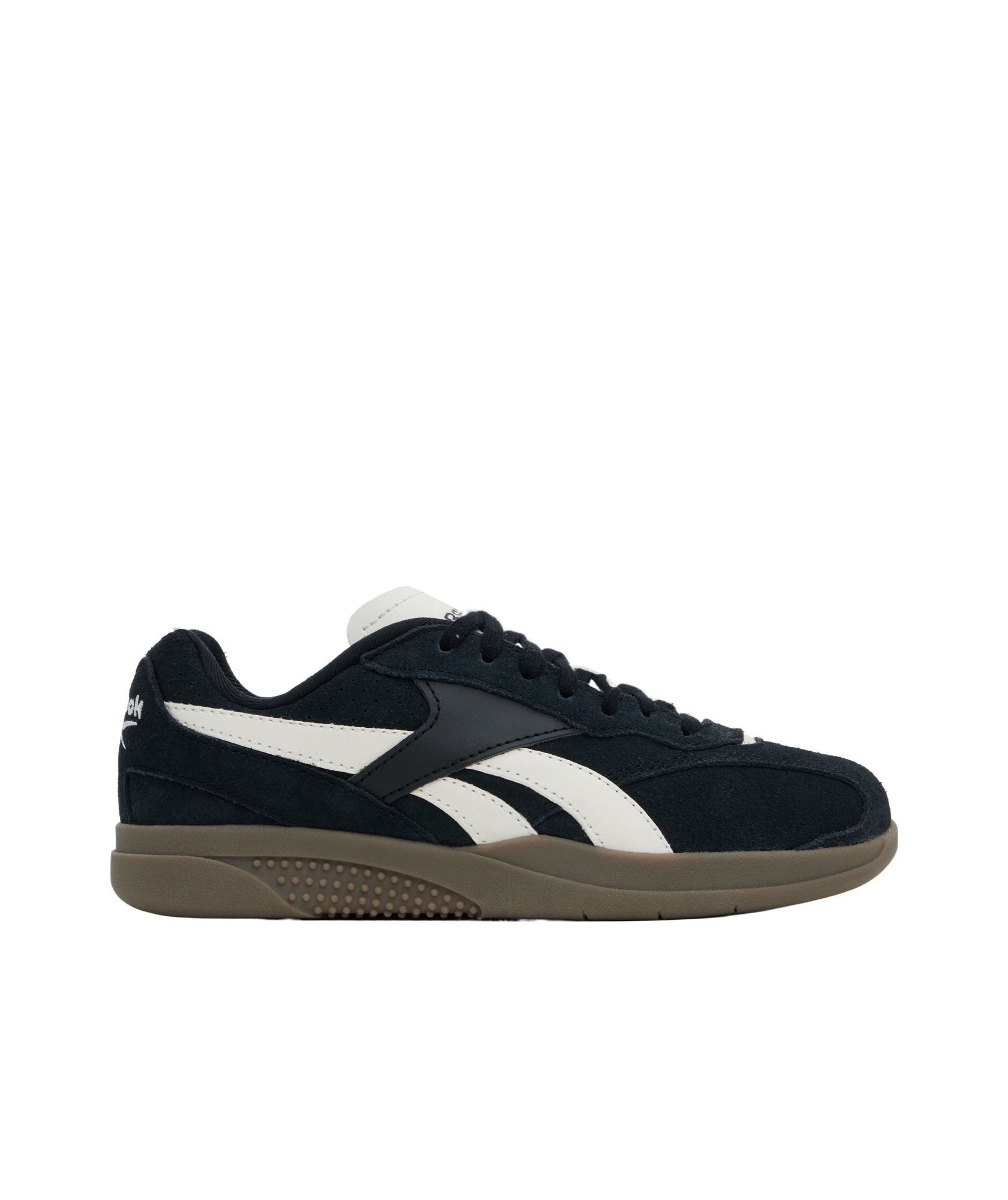 Reebok Round Toe Low-top Sneakers In Black