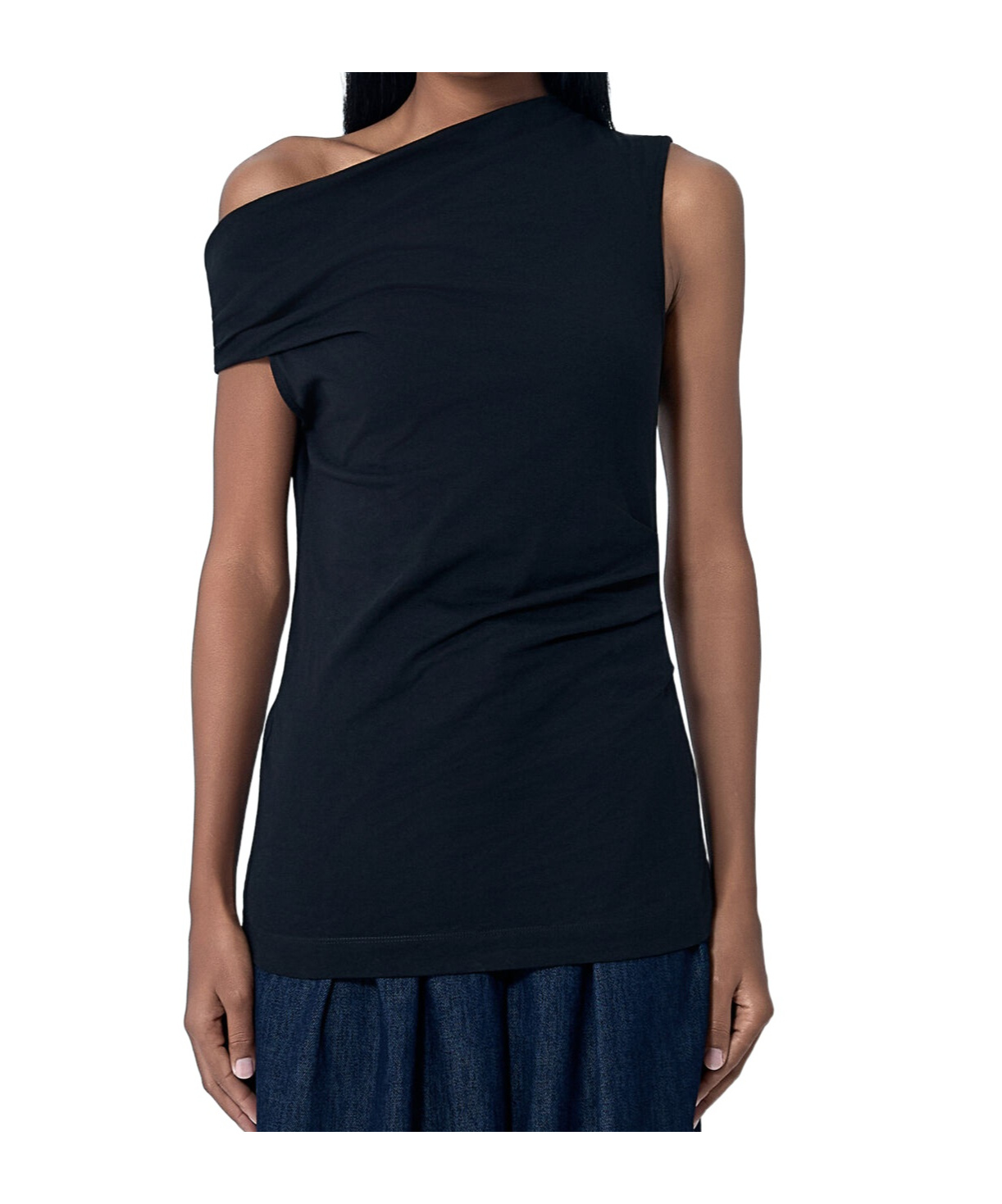 Dries Van Noten Asymmetrical Vest In Blue