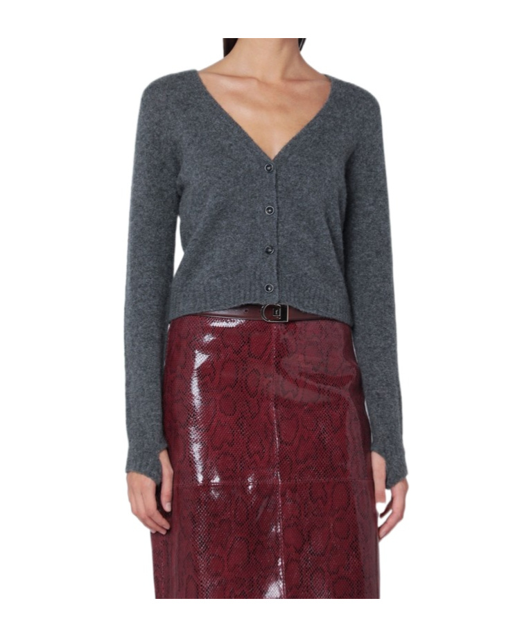 Roberto Collina Button Long-sleeved Sweater In Black
