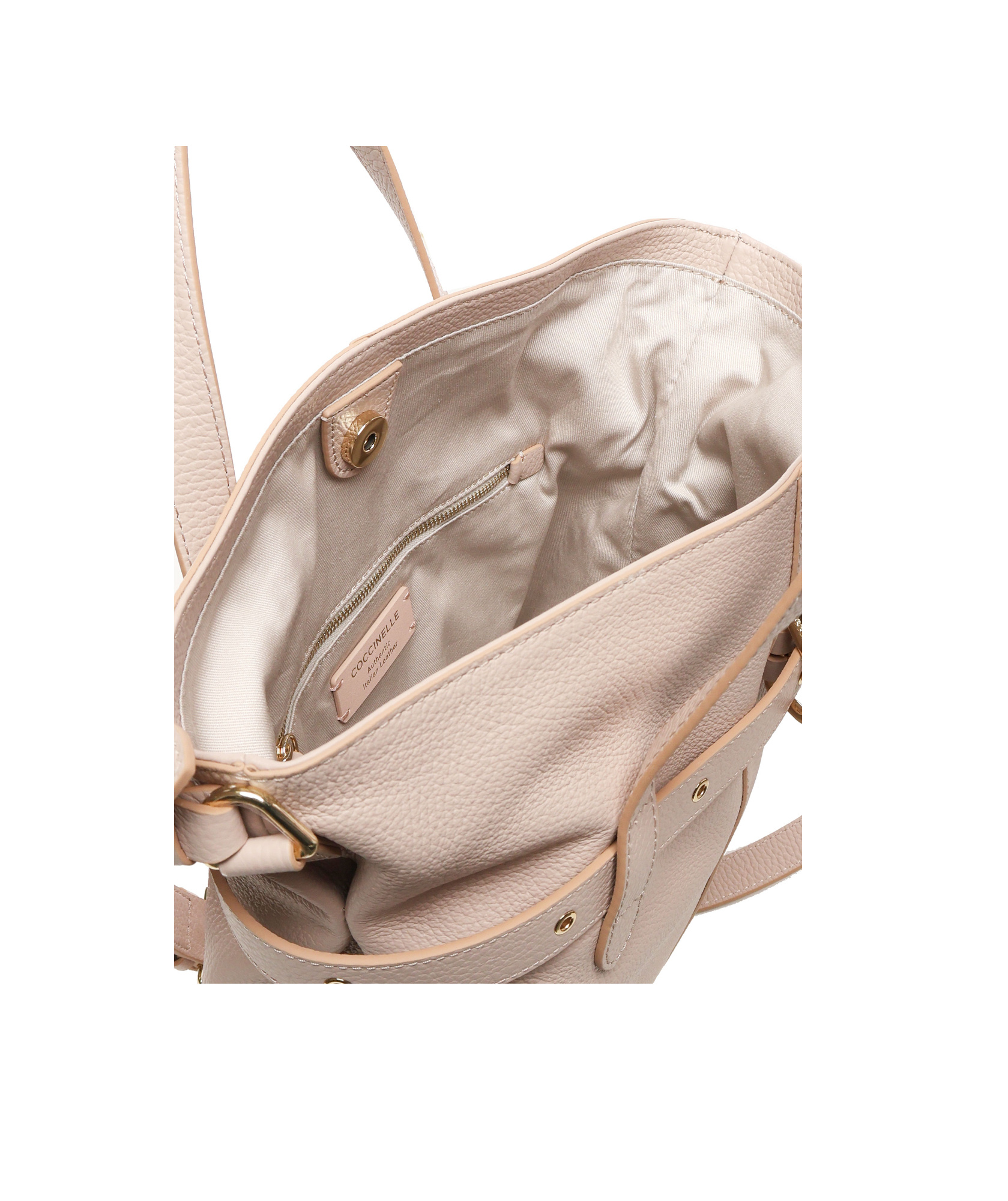 Shop Coccinelle Abigail Tote Bag In Nude