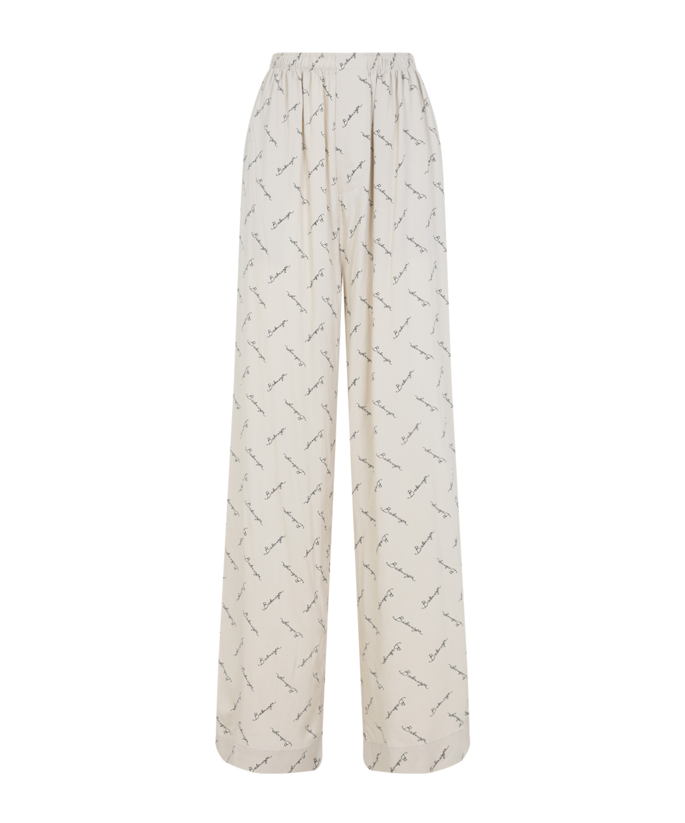 Balenciaga Elastic Casual Pants In White