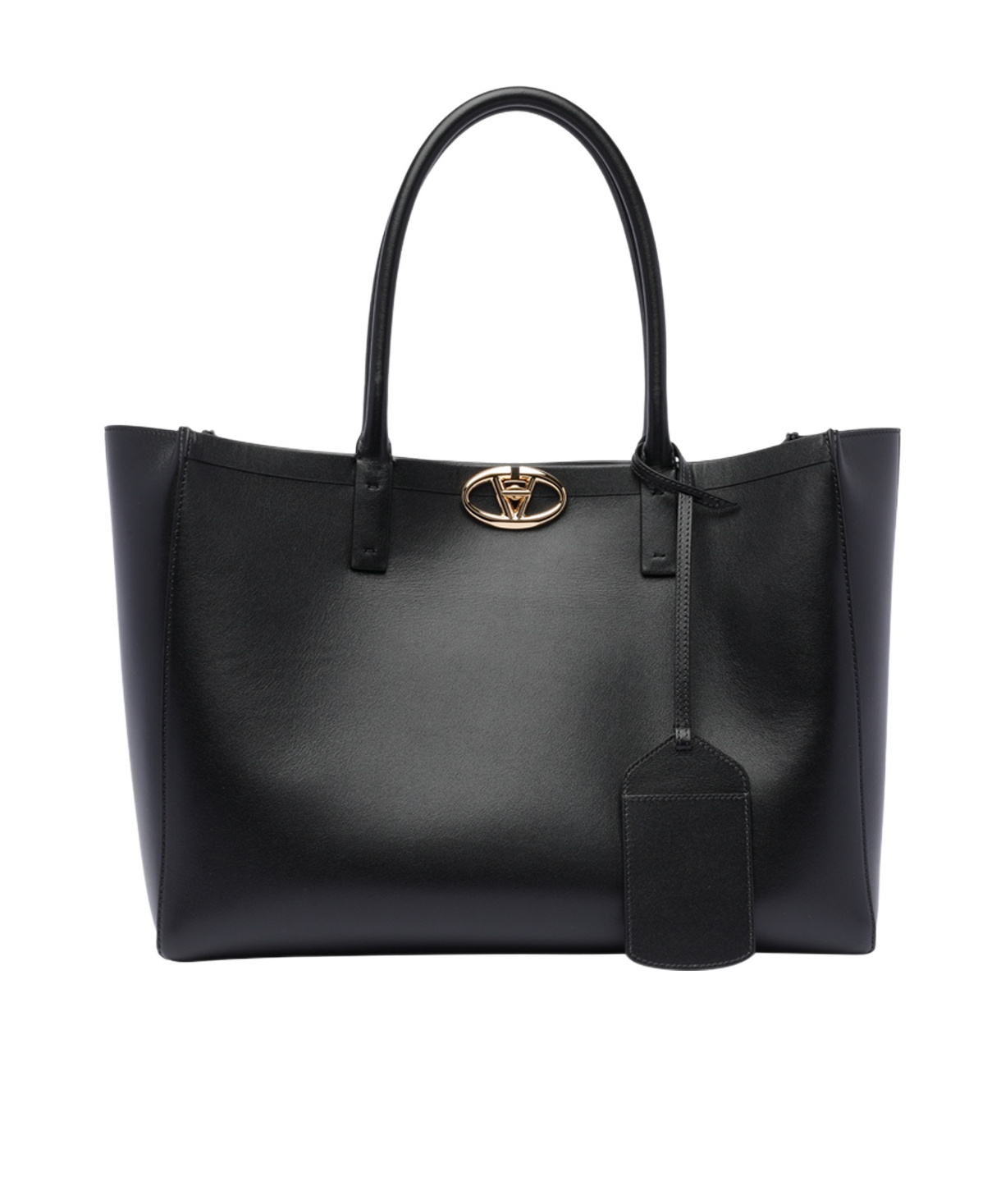 Valentino Garavani  Garavani 'medium Tote Vlogo' Shopping Bag In Black