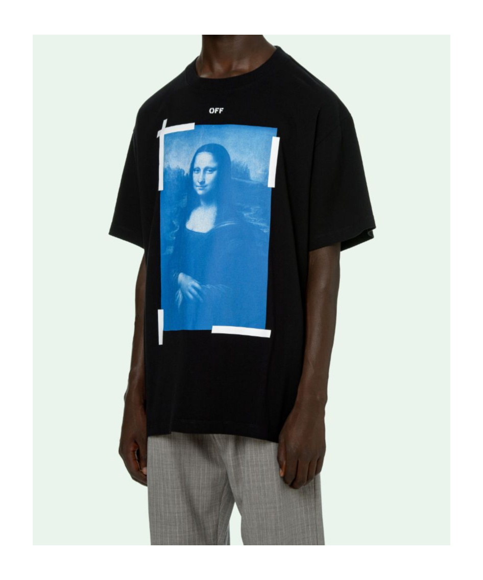 Off-white Monalisa Mona Lisa Short Sleeve Black In Black