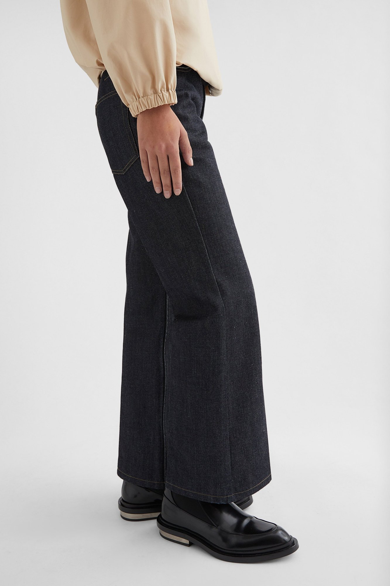 Shop Jil Sander Flared Jeans In Black