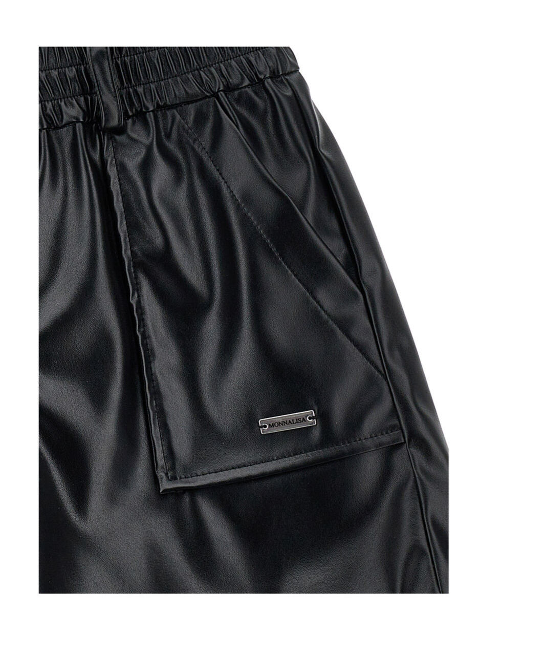 Monnalisa Logo-plaque Shorts In Black